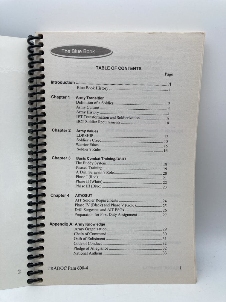 The Soldier’s Blue Book: The Guide for Initial Entry Training Soldiers