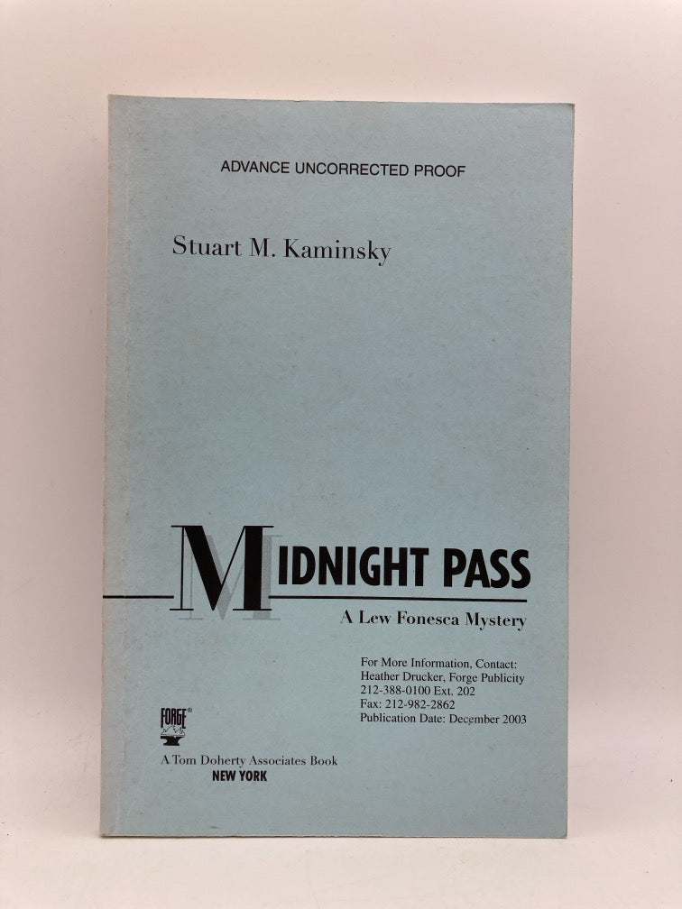Midnight Pass: A Lew Fonesca Mystery (Advance Uncorrected Proof)