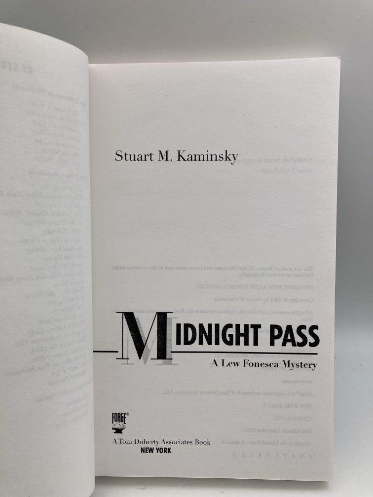 Midnight Pass: A Lew Fonesca Mystery (Advance Uncorrected Proof)
