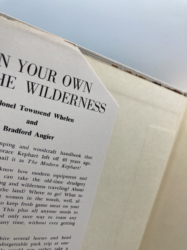 On Your Own in the Wilderness