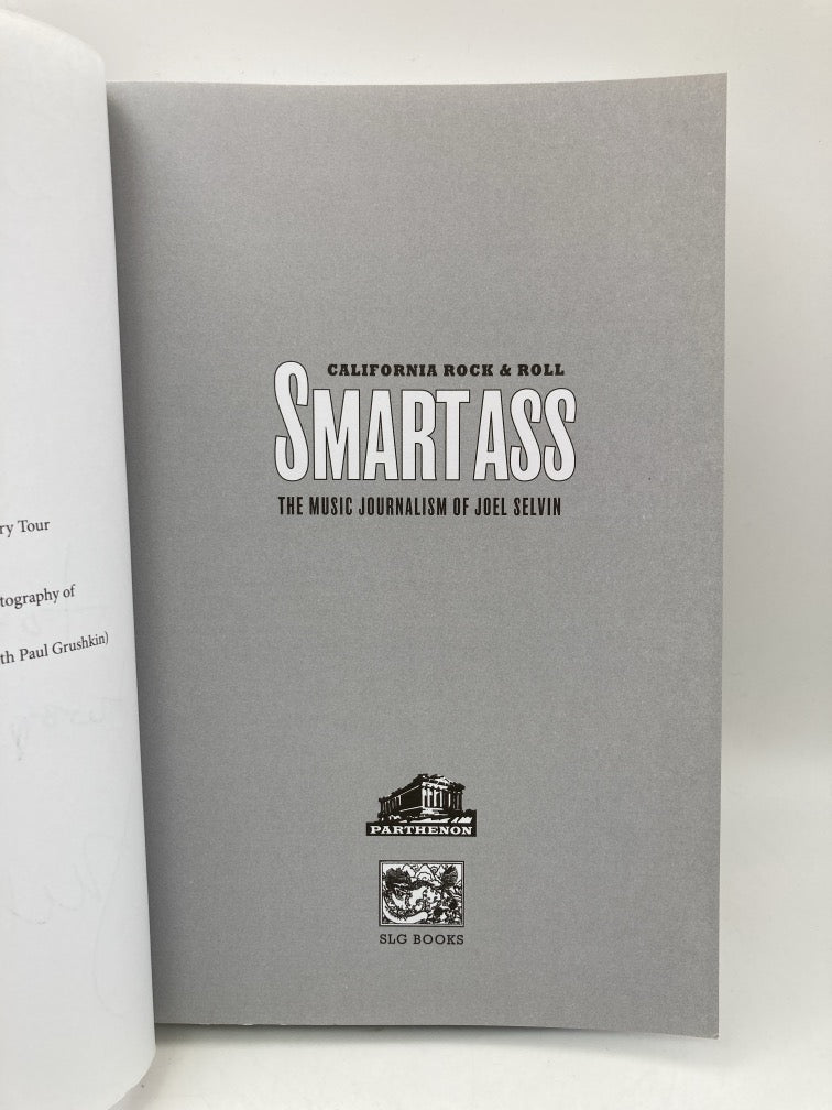 California Rock & Roll Smart Ass: The Music Journalism of Joel Selvin