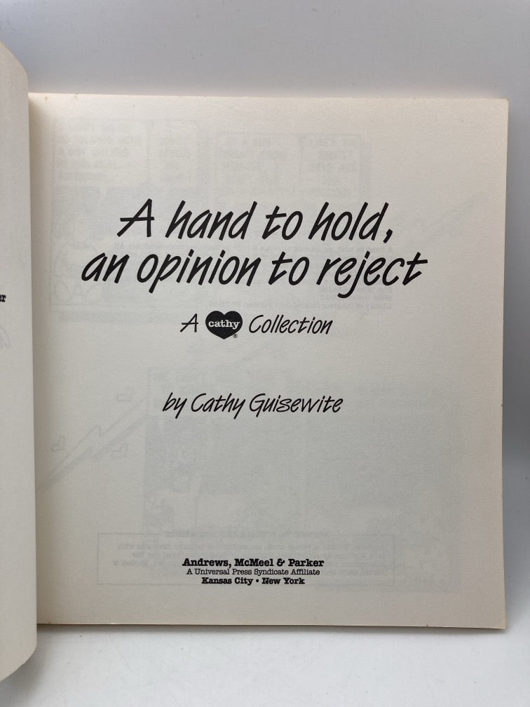 A Hand to Hold, An Opinion to Reject: A Cathy Collection