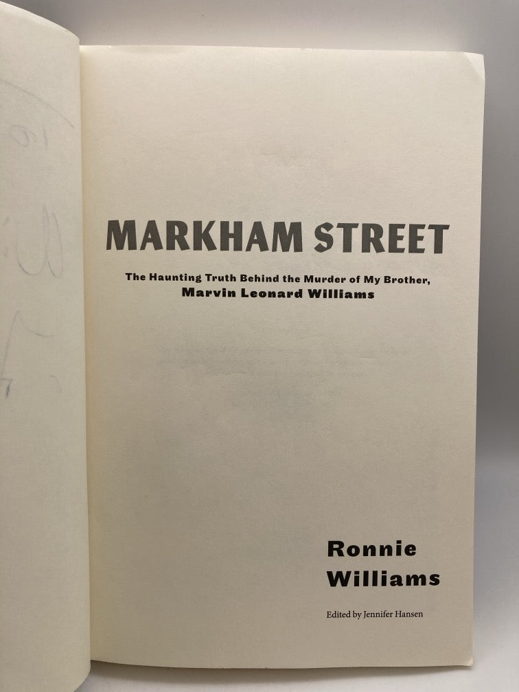Markham Street: The Haunting Truth Behind the Murder of My Brother (signed)