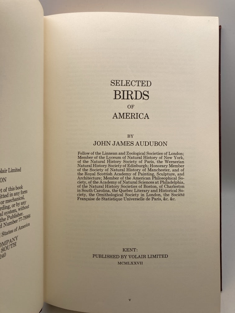 Selected Birds of America & Selected Quadrupeds of North America