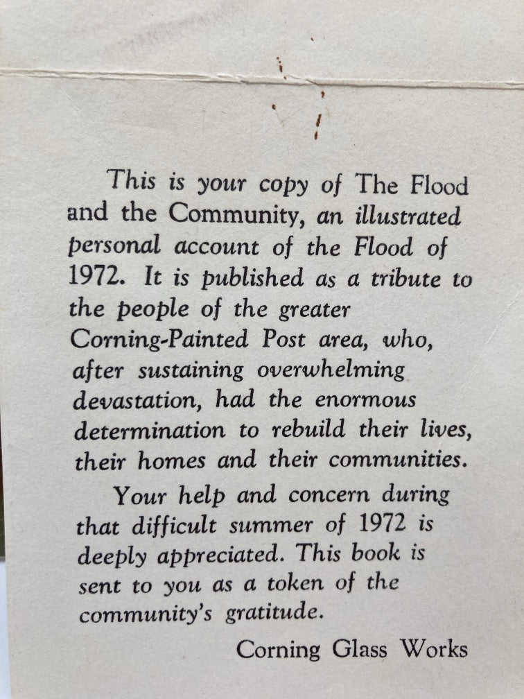 The Flood and The Community: A Personal Account of How Tropical Storm Agnes Affected One Community