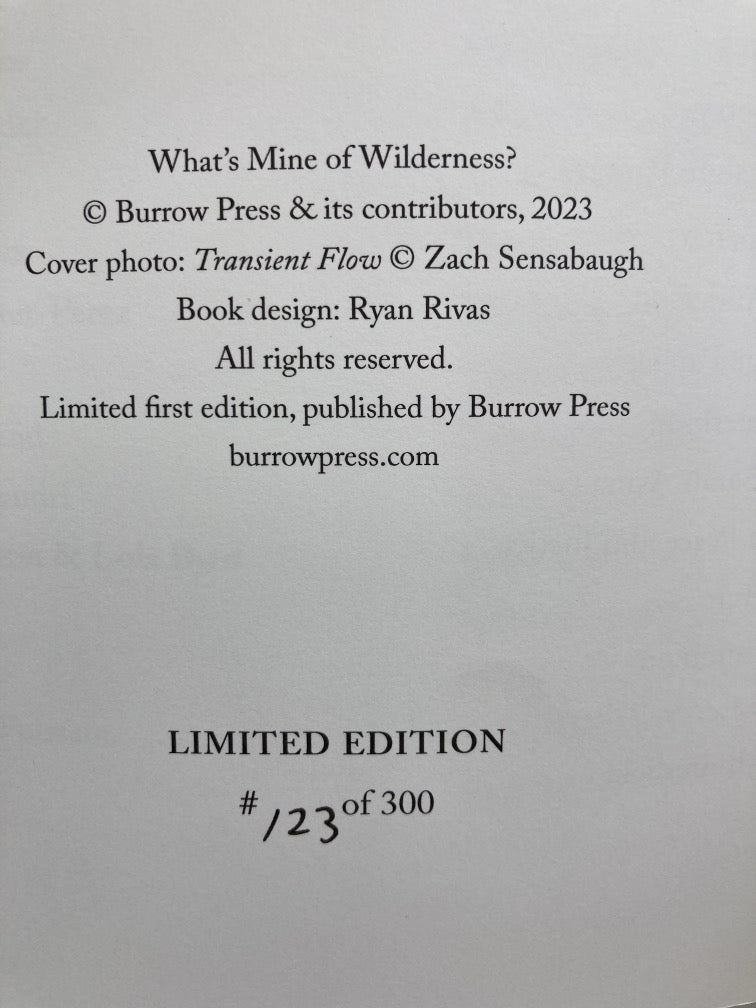 What's Mine of Wilderness?