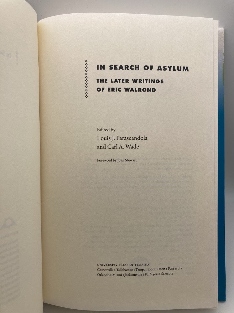 In Search of Asylum: The Later Writings of Eric Walrond