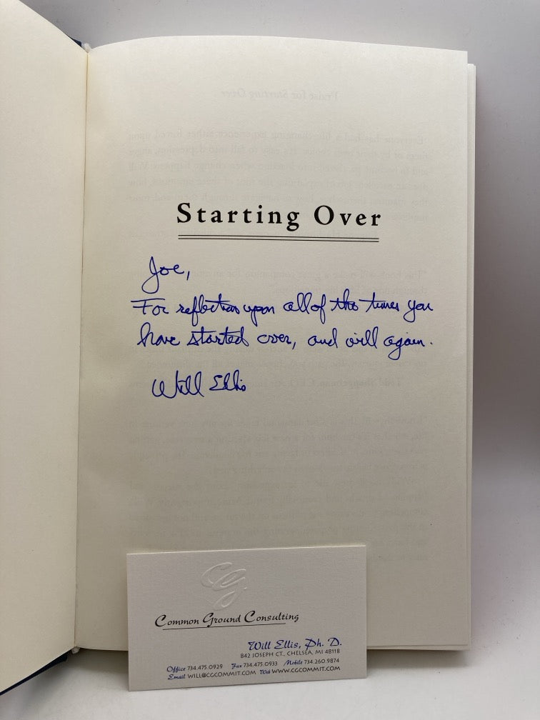 Starting Over: Renewing Life in Transition