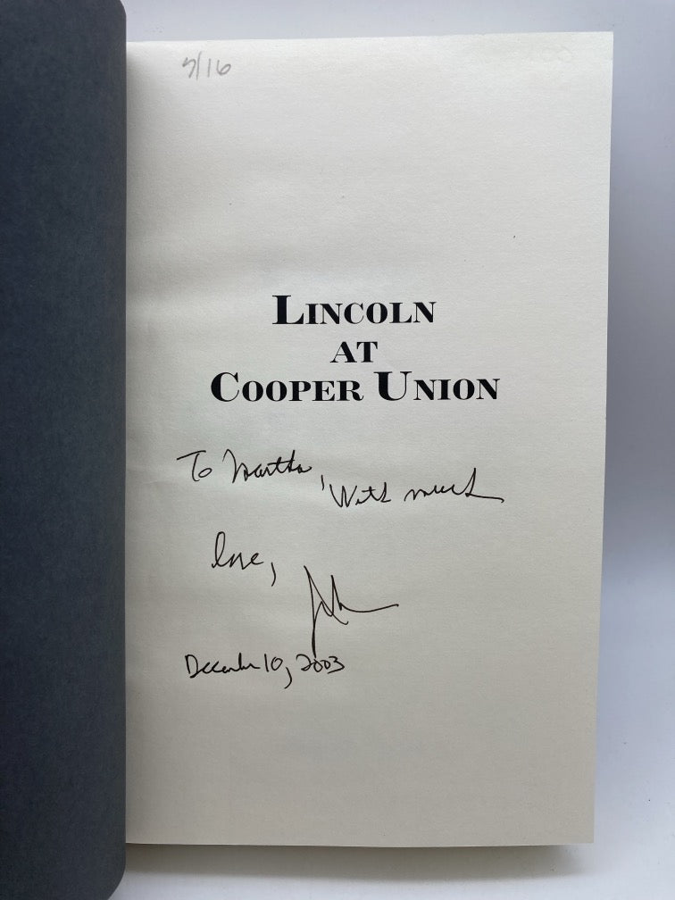 Lincoln at Cooper Union: The Speech that Made Him President
