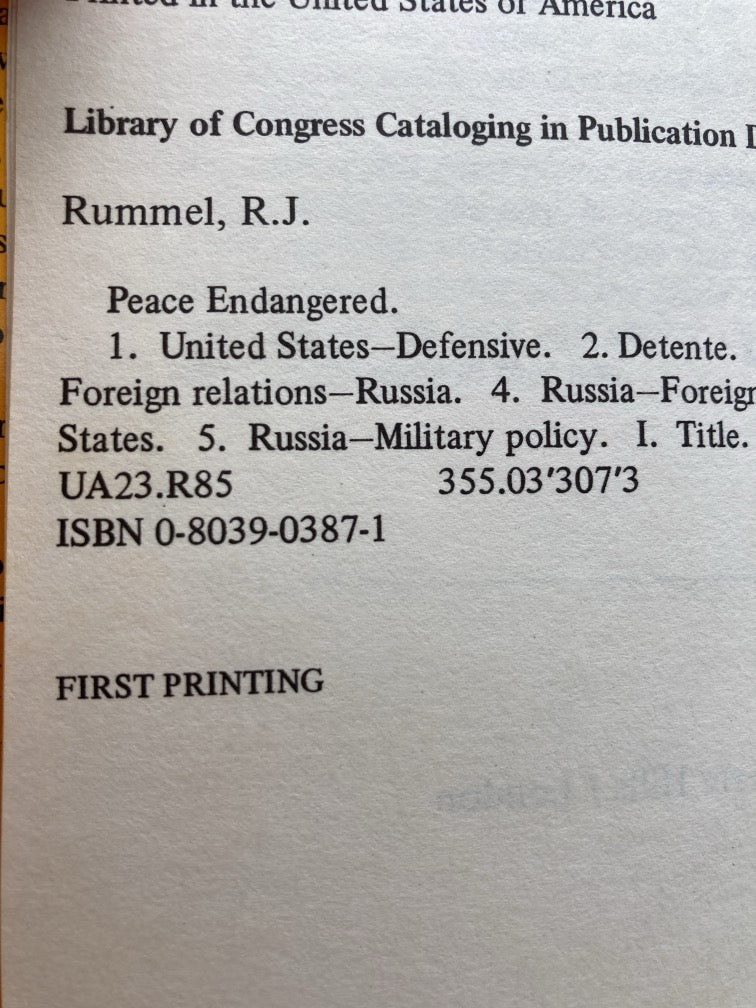 Peace Endangered: The Reality of Detente