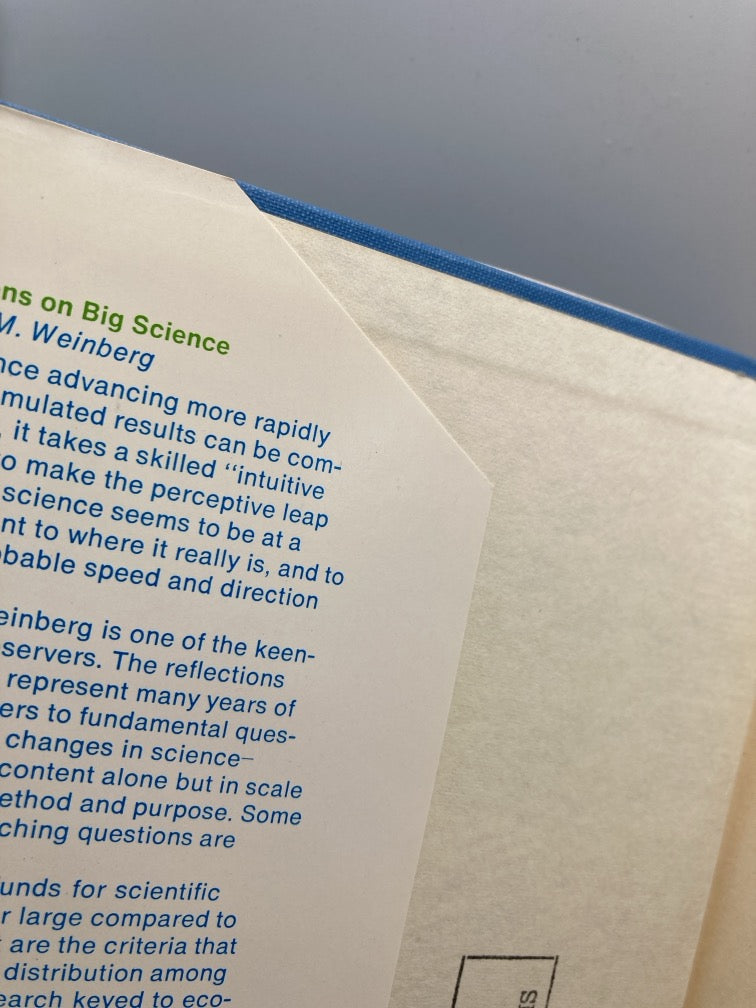Reflections on Big Science