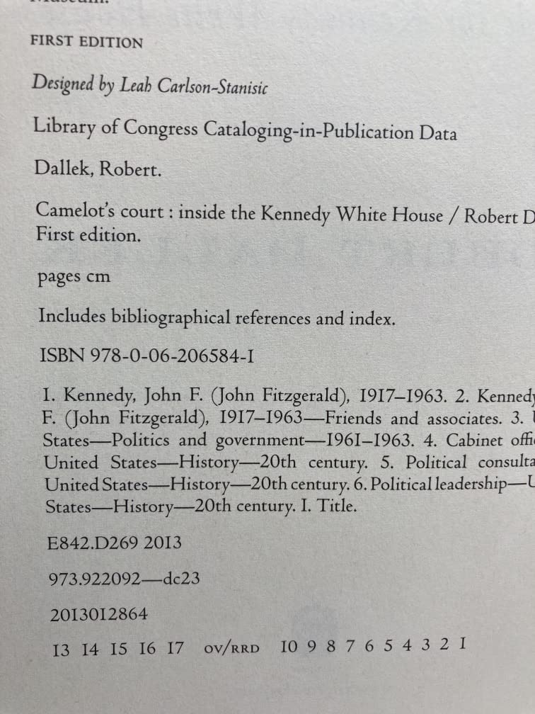 Camelot's Court: Inside the Kennedy White House