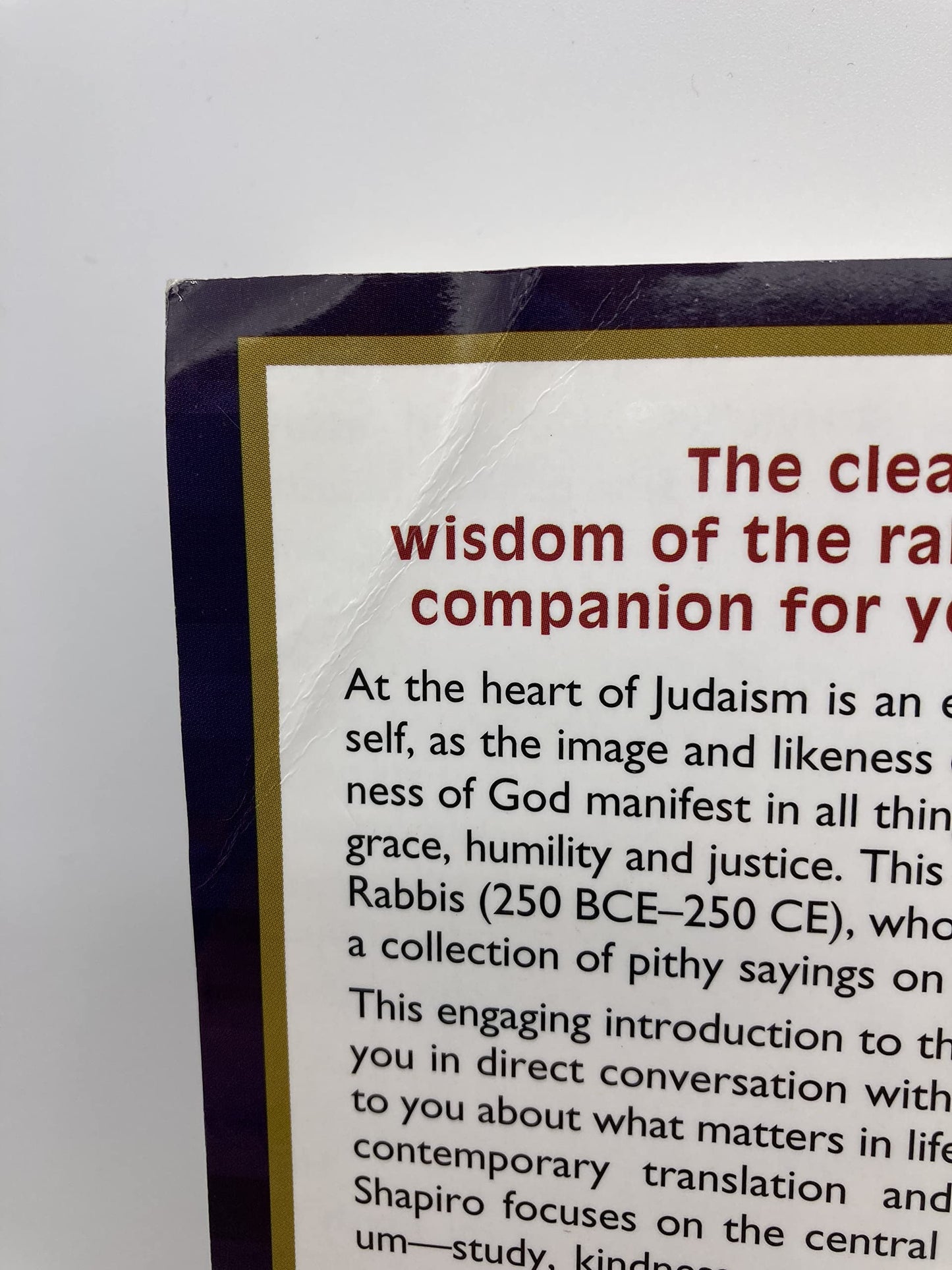 Ethics of the Sages: Pirke Avot