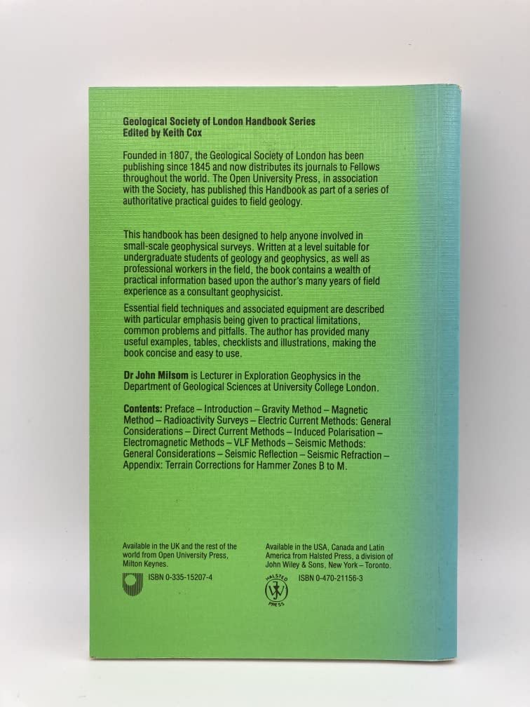 Field Geophysics (Geological Society of London Handbook Series)