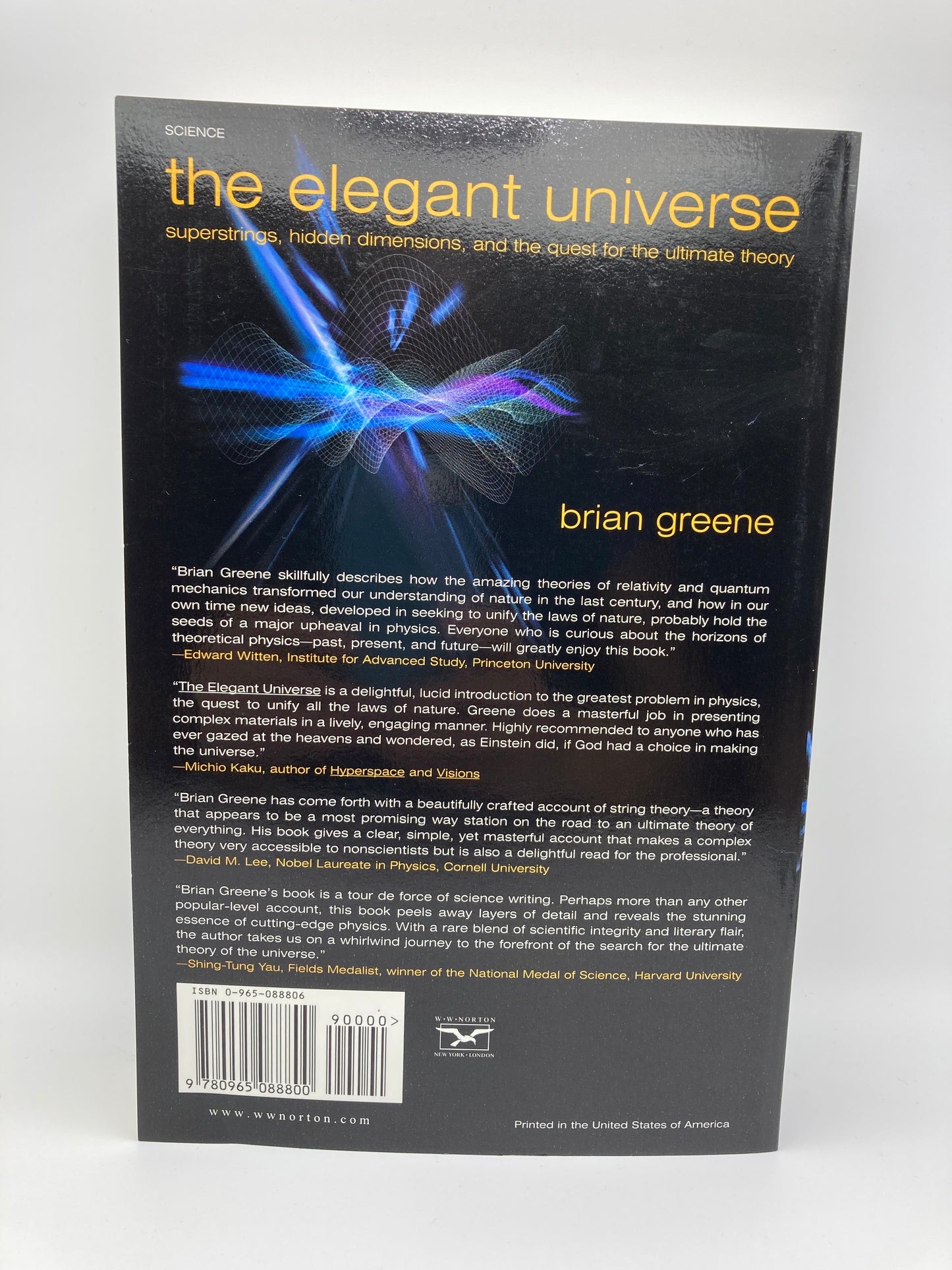 The Elegant Universe: Superstrings, Hidden Dimensions and the Quest for the Ultimate Theory