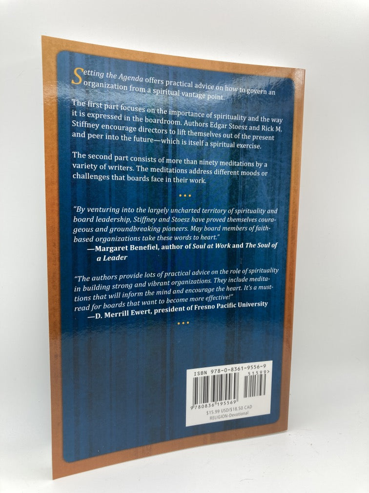 Setting the Agenda: Meditations for the Organization's Soul