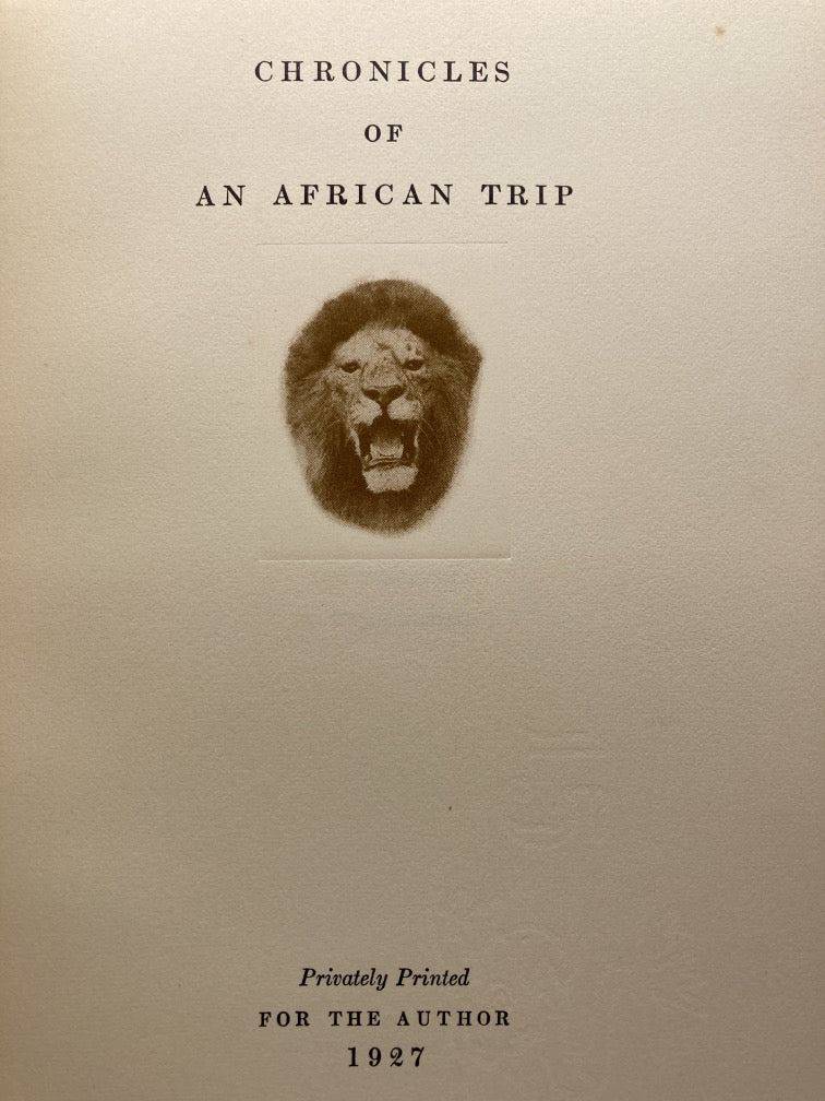 Chronicles of an African Trip