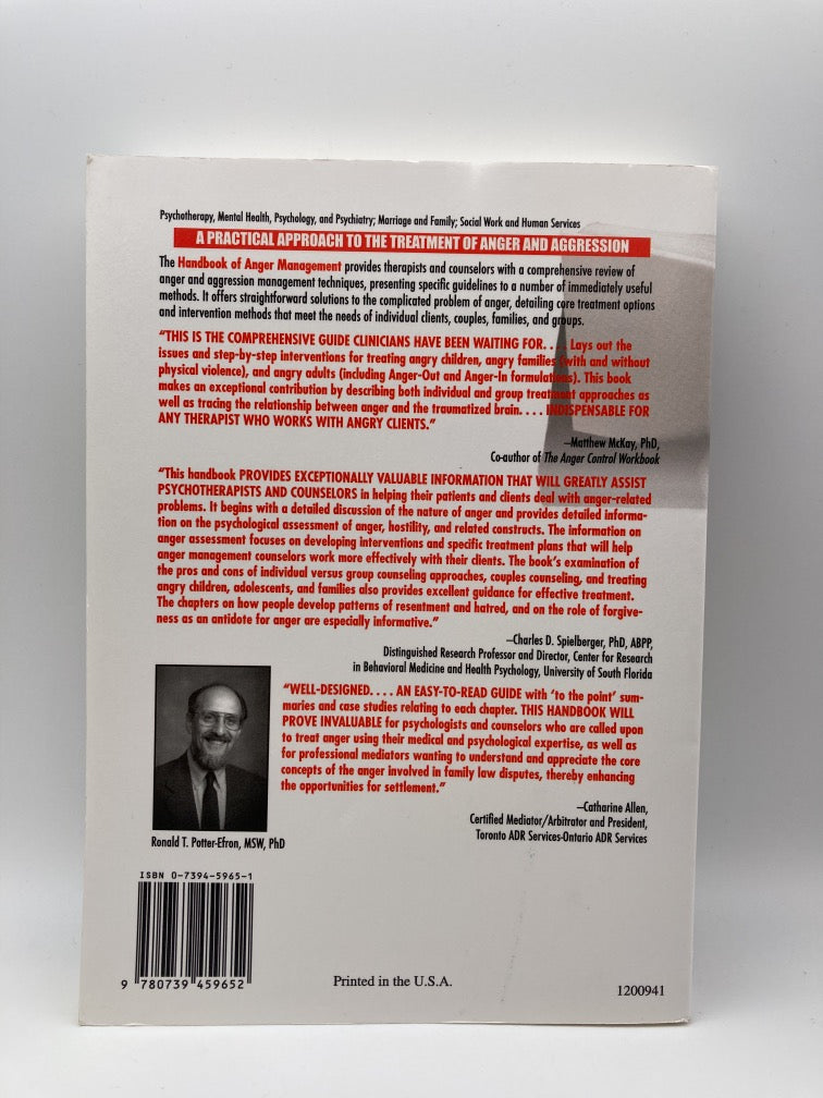 Handbook of Anger Management
