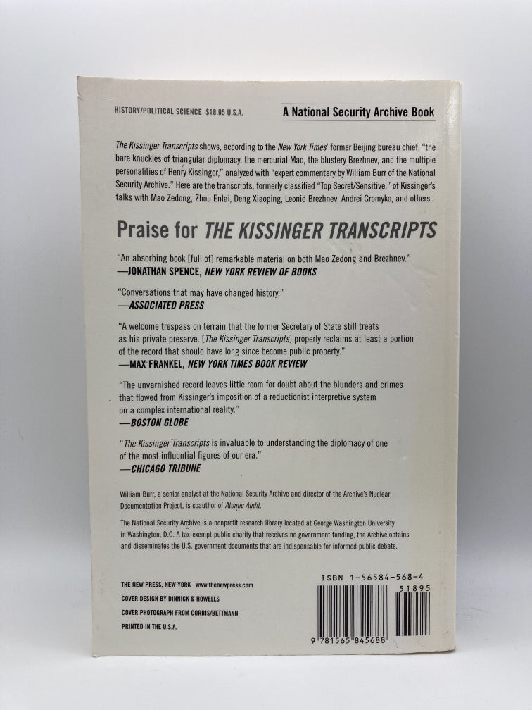 The Kissinger Transcripts: The Top-Secret Talks With Beijing and Moscow