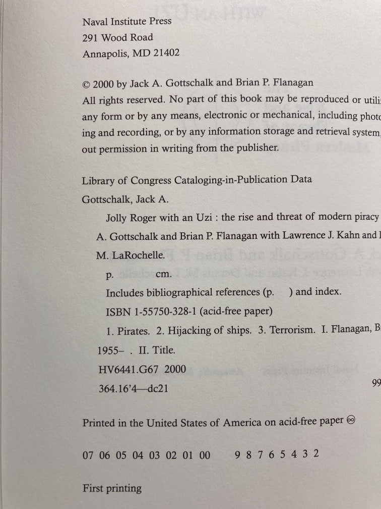 Jolly Roger With an Uzi: The Rise and Threat of Modern Piracy