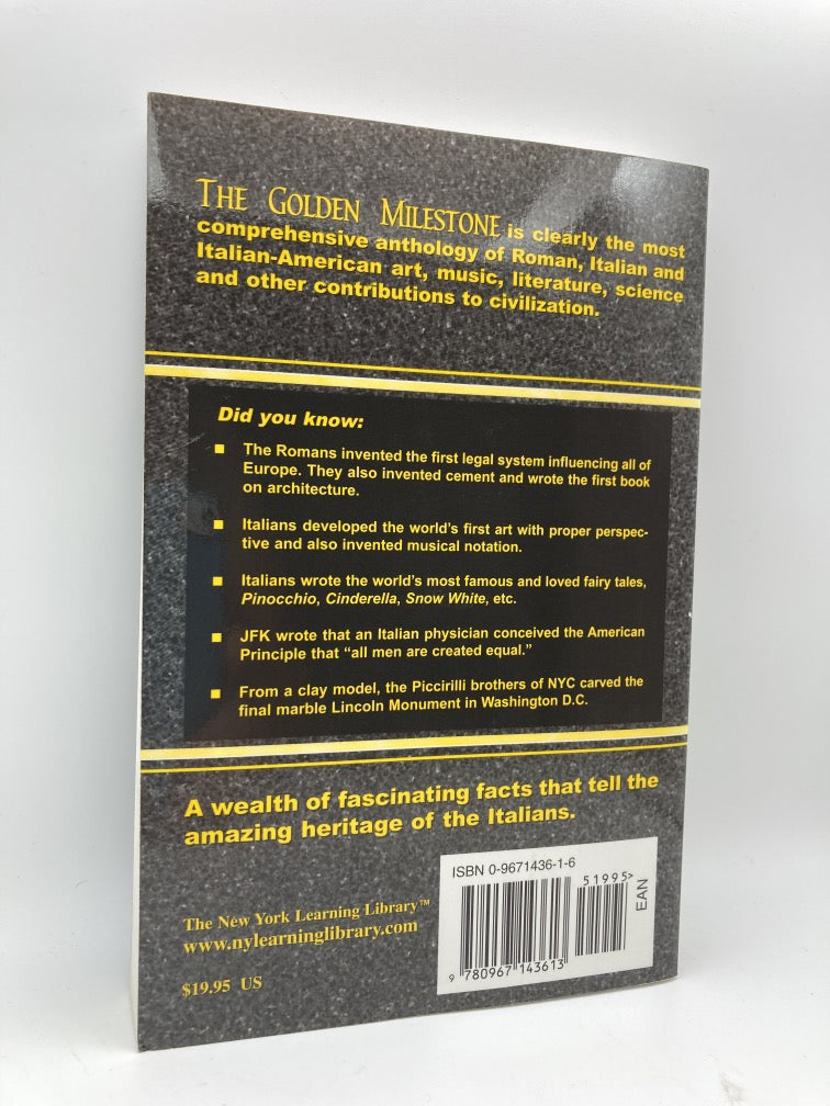 The Golden Milestone: The Italian Heritage of Innovation and Contribution to Civilization - 4th Edition