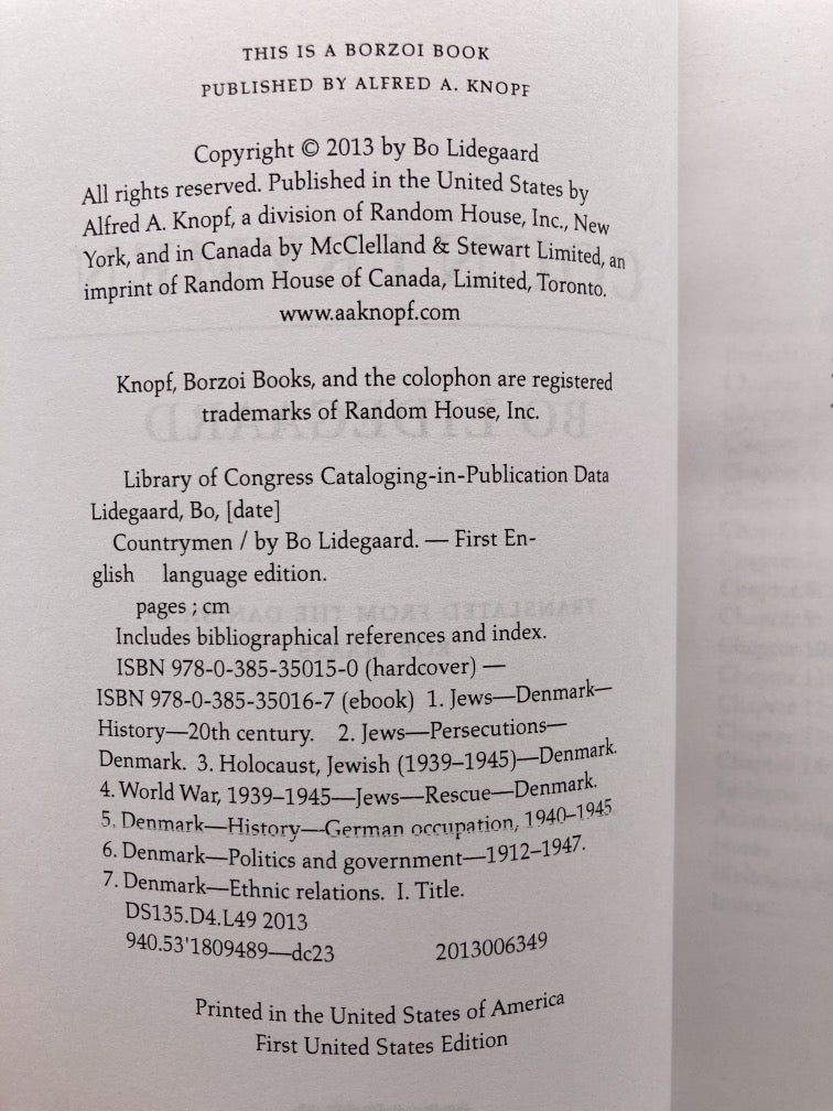 Countrymen: How Denmark's Jews Escaped the Nazis