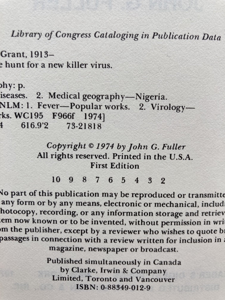 Fever! The Hunt for a New Killer Virus