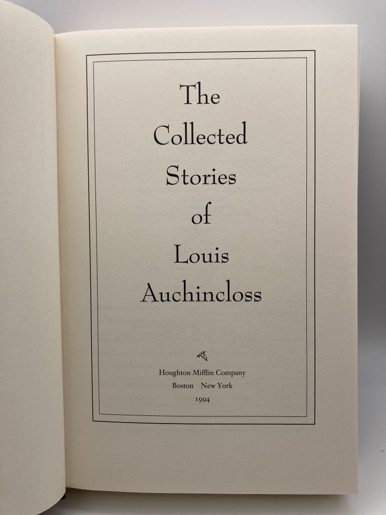 The Collected Stories of Louis Auchincloss