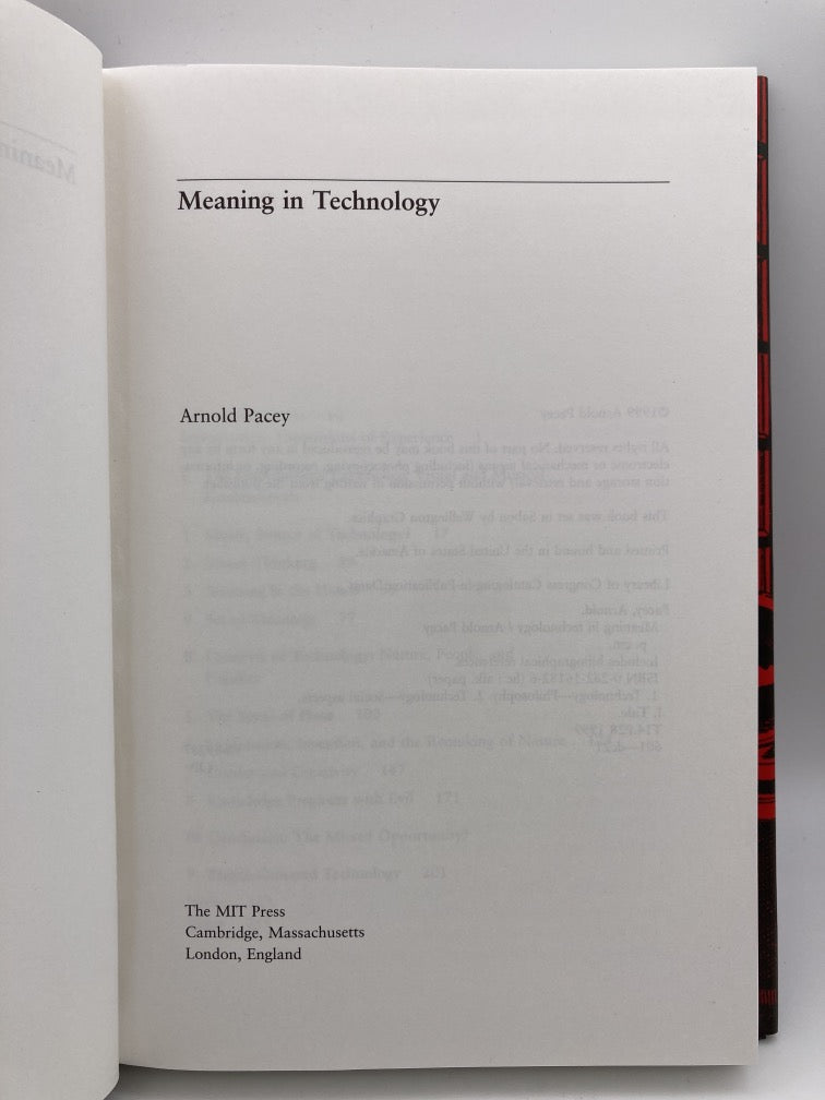 Meaning in Technology