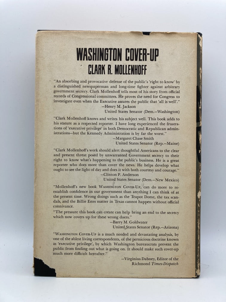 Washington Cover-Up: How Bureaucratic Secrecy Promotes Corruption and Waste in the Federal Government