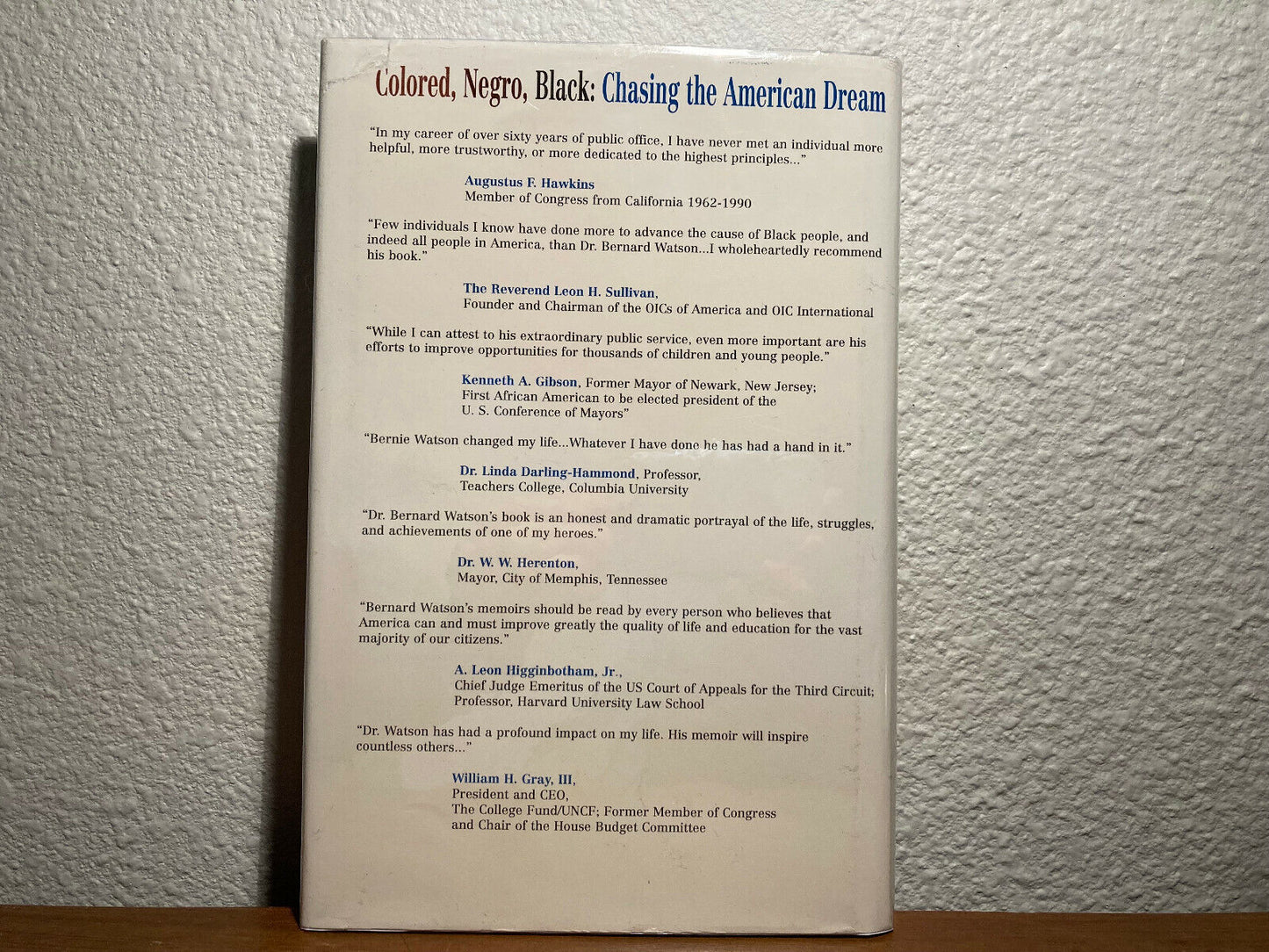 Colored Negro Black Chasing the American Dream | Signed 1st Edition