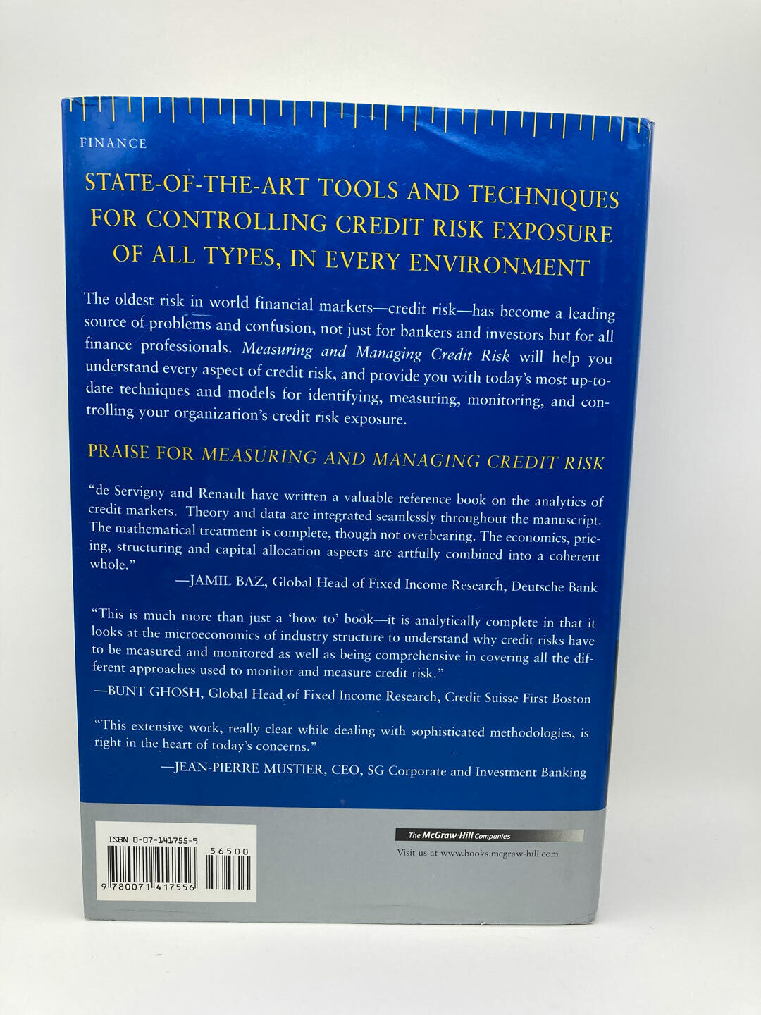 Standard & Poor's Measuring and Managing Credit Risk | First Edition 2004