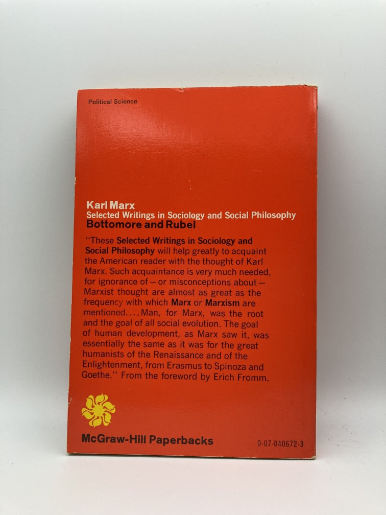 Karl Marx Selected Writings In Sociology and Social Philosophy