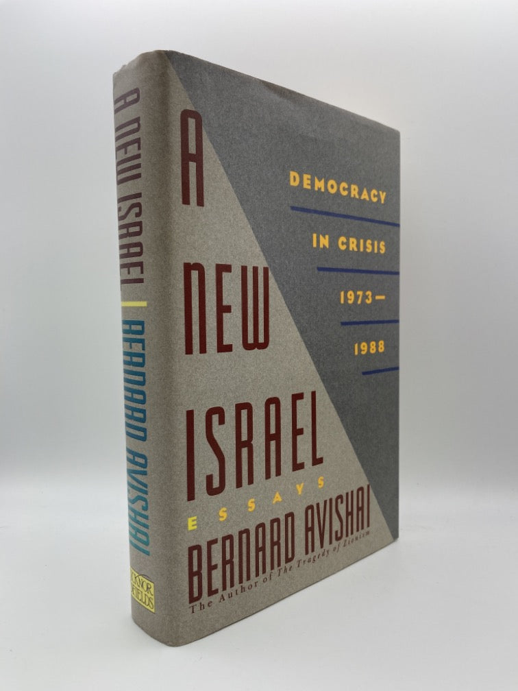 A New Israel: Democracy in Crisis: Essays 1973-1988