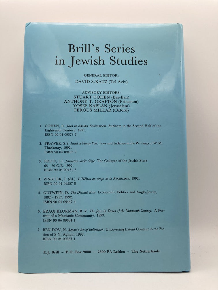 Agnon's Art of Indirection: Uncovering Latent Content in the Fiction of S.Y. Agnon (Brill's Series in Jewish Studies, 7)