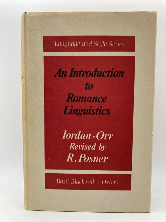 An Introduction to Romance Linguistics
