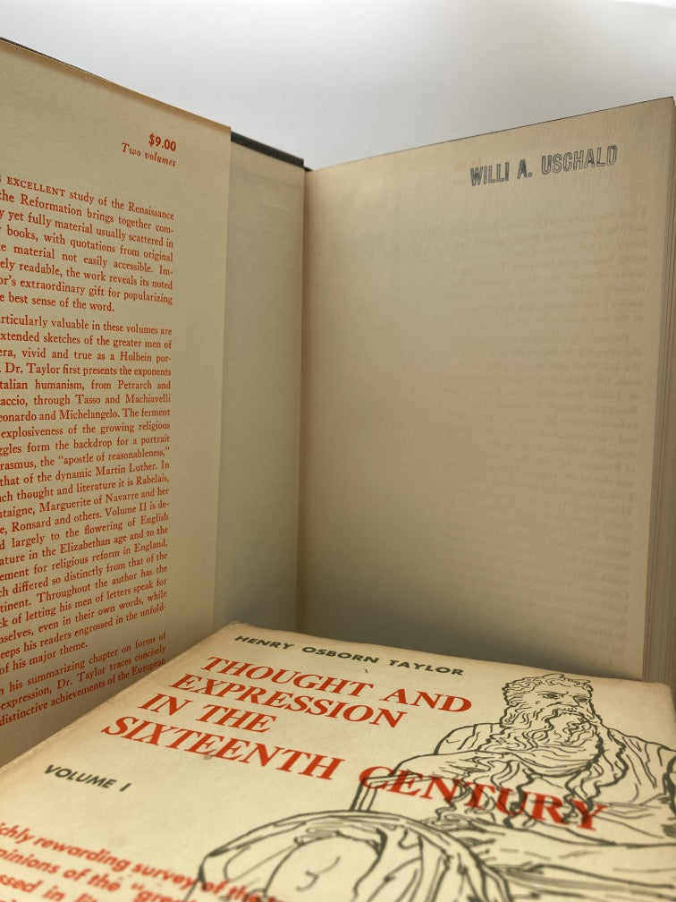 Thought and Expression in the Sixteenth Century - Volume I + II