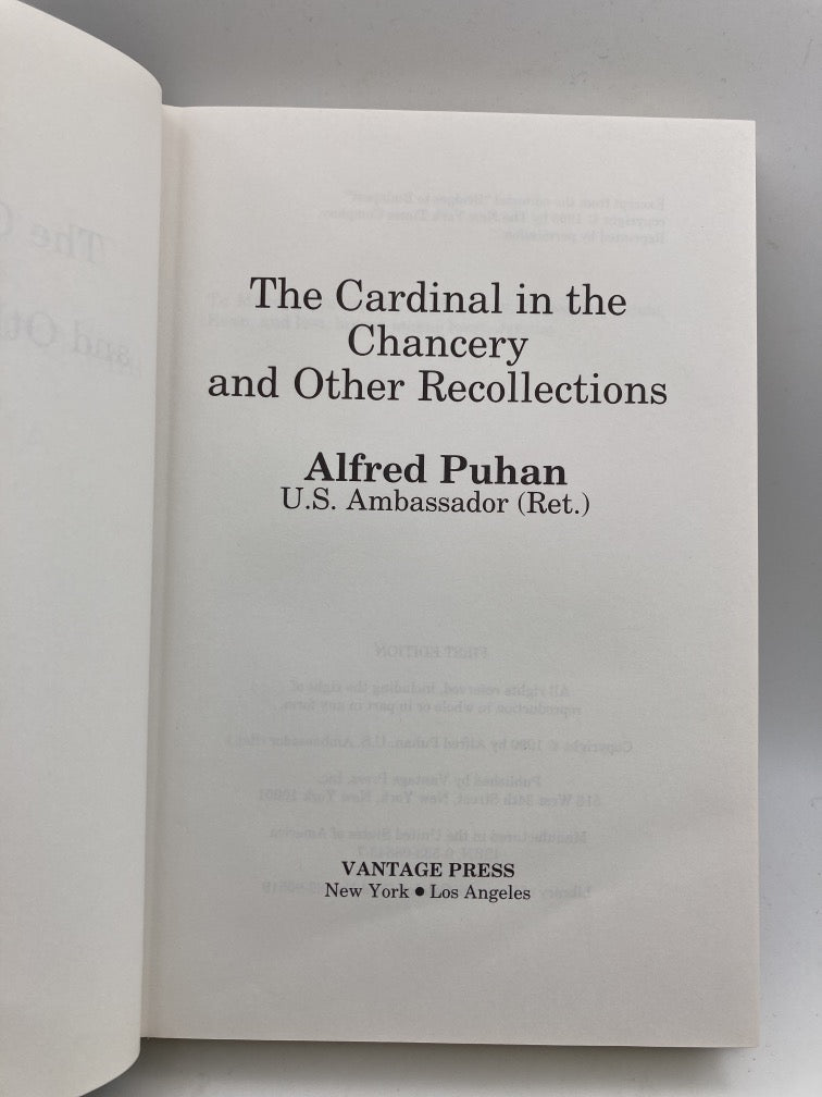 The Cardinal in the Chancery and Other Recollections