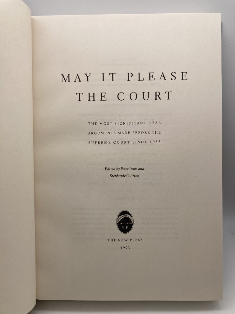 May It Please the Court: Tapes and Transcripts of Historic Supreme Court Cases