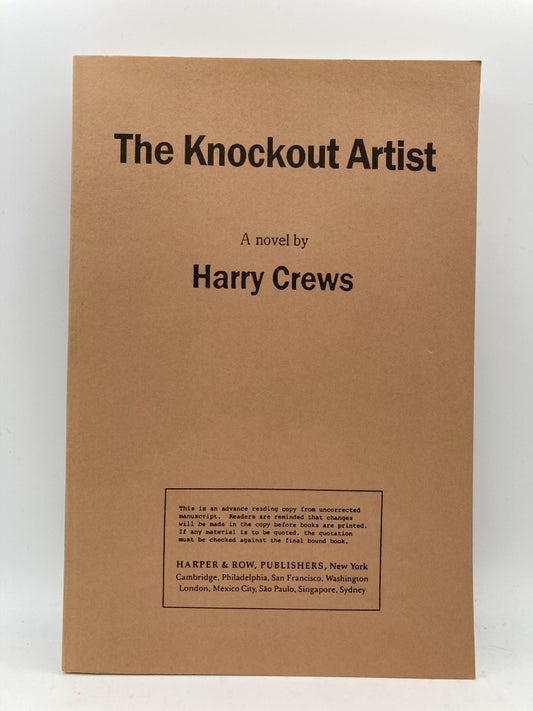 The Knockout Artist (Advance Reading Copy)