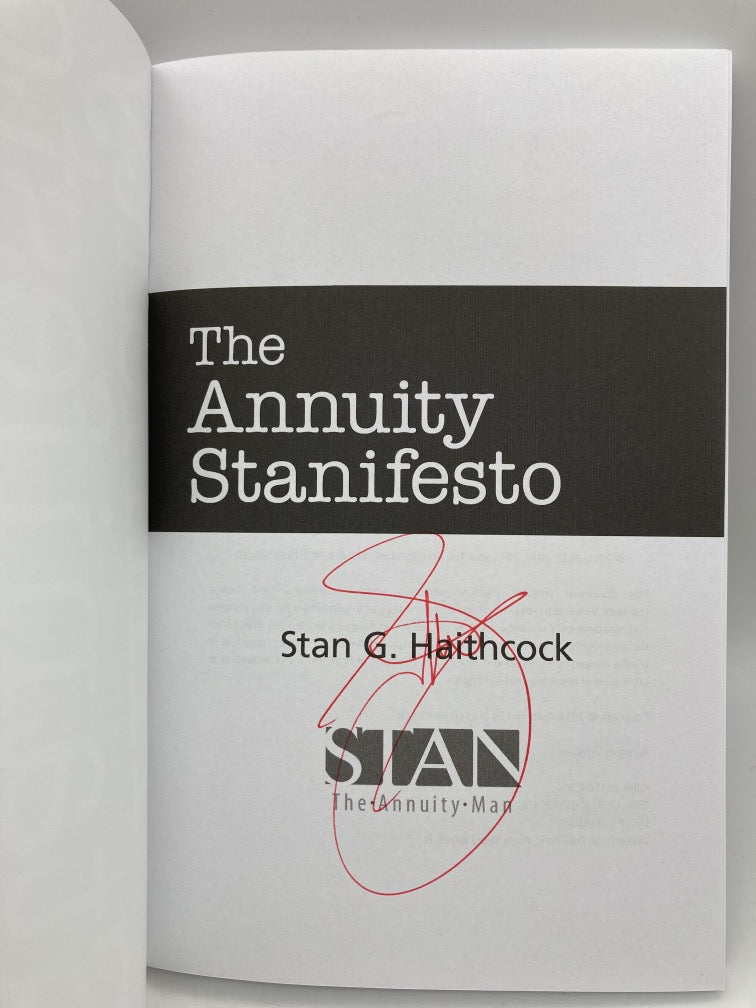 The Annuity Stanifesto