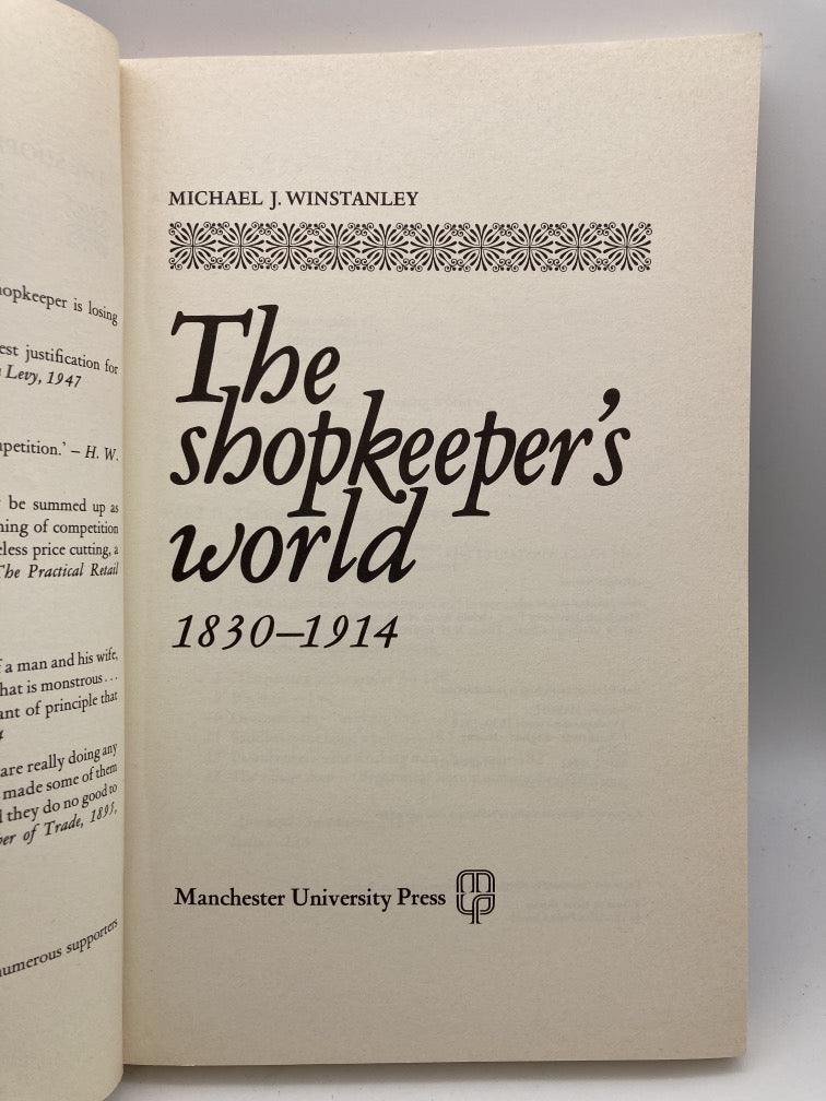 The Shopkeeper's World 1830-1914