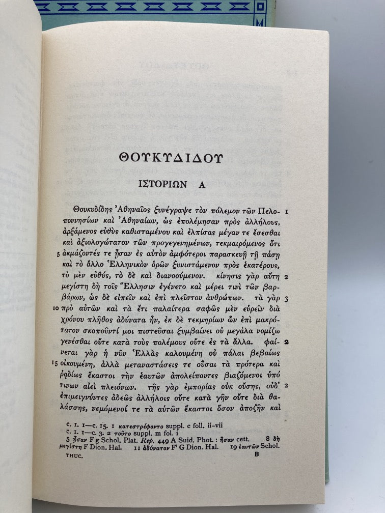 Thucydidis Historiae: Volumes I & II