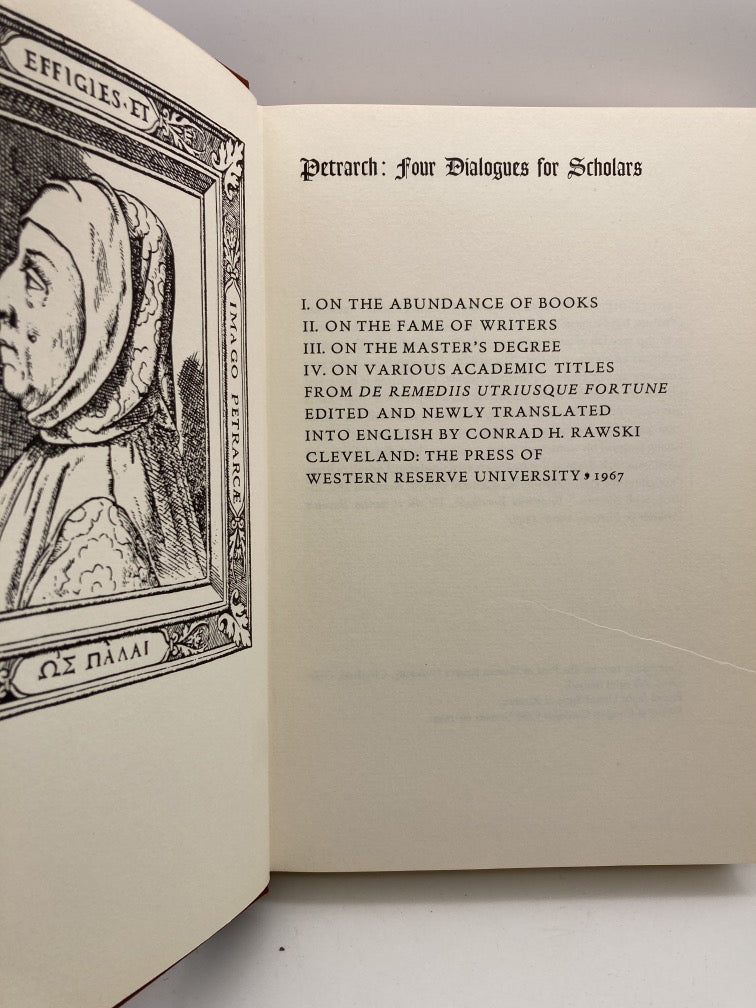 Petrarch: Four Dialogues for Scholars