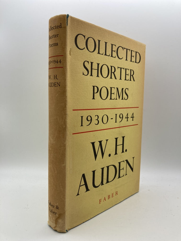 W.H. Auden: Collected Shorter Poems 1930-1944