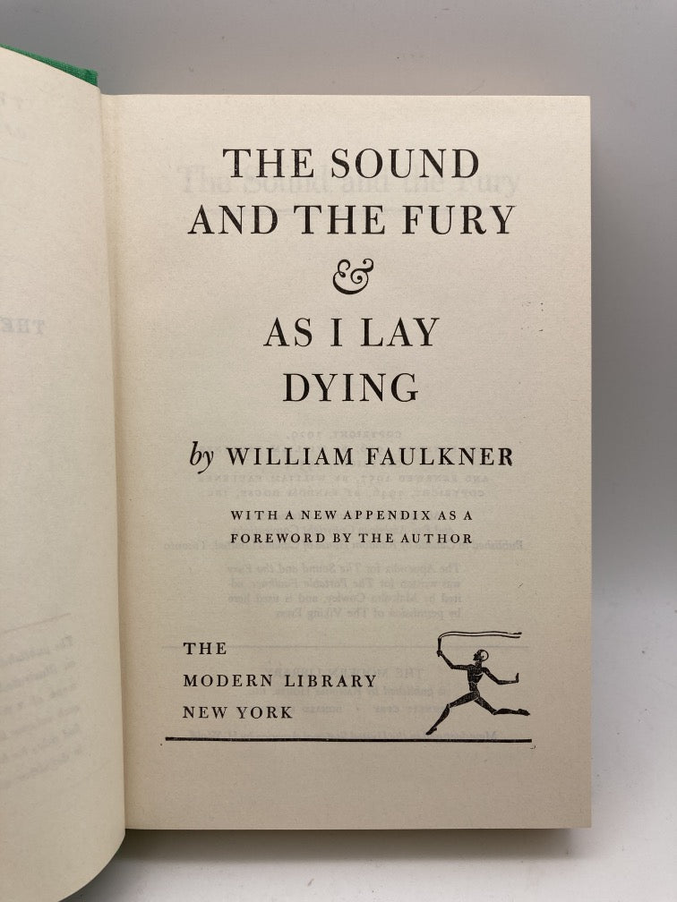 The Sound and the Fury & As I Lay Dying (Modern Library #187)