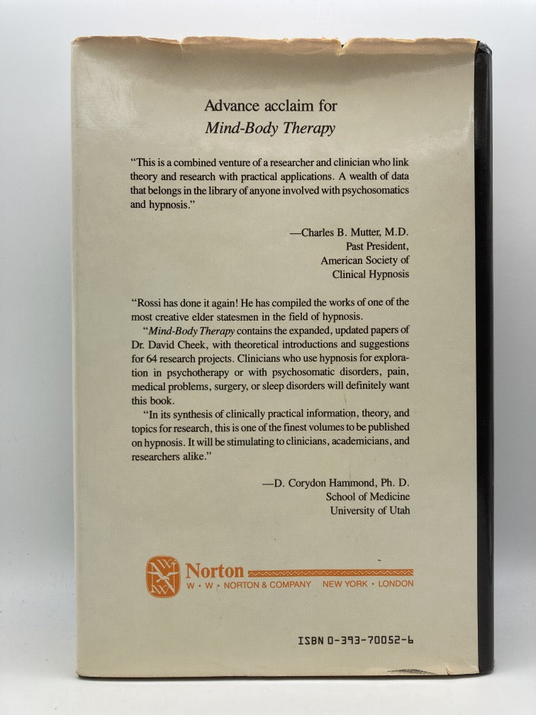 Mind-Body Therapy: Methods of Ideodynamic Healing in Hypnosis