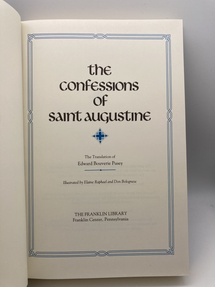 The Confessions of St. Augustine (Franklin Library)