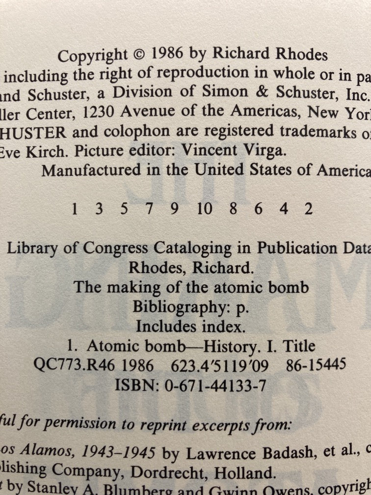 The Making of the Atomic Bomb