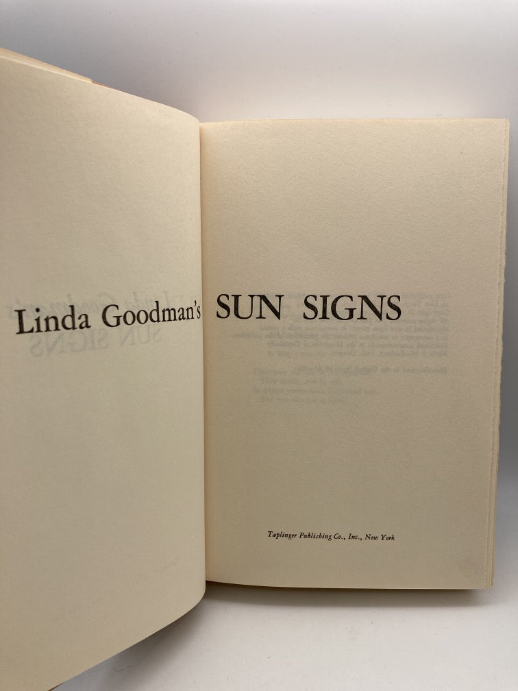 Linda Goodman's Sun Signs: How to Really Know Your Husband, Wife, Lover, Child, Boss, Employee, Yourself Through Astrology